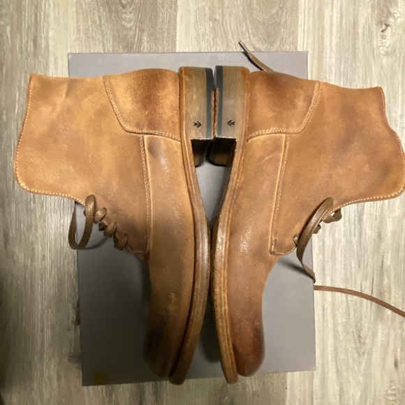 John Varvatos Brown Leather Men's Boots - Picture 6 of 8